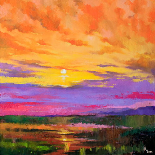 The Sun Bows in Farewell van Zhanna Kondratenko, Schilderij te koop op Singulart