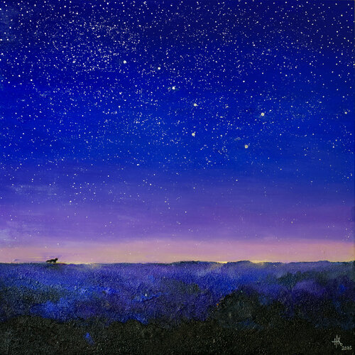 Guiding Stars par Zhanna Kondratenko, Peinture en vente sur Singulart