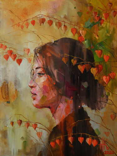 Physalis di Zhanna Kondratenko, Opera su carta in vendita su Singulart