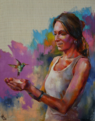 My Hummingbird von Zhanna Kondratenko, Malerei kaufen auf Singulart