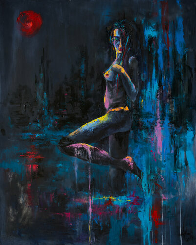 Full Moon di Zhanna Kondratenko, Pittura in vendita su Singulart