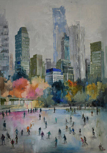 Ice Rink van Zhanna Kondratenko, Schilderij te koop op Singulart