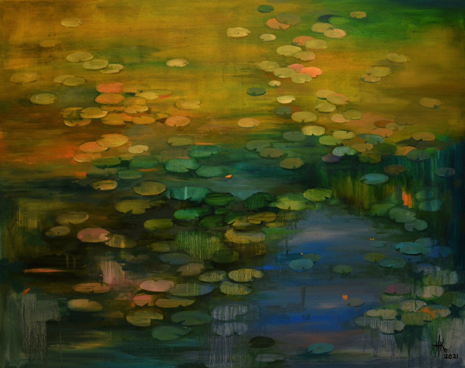 Lily pond. Solstice Zhanna Kondratenko