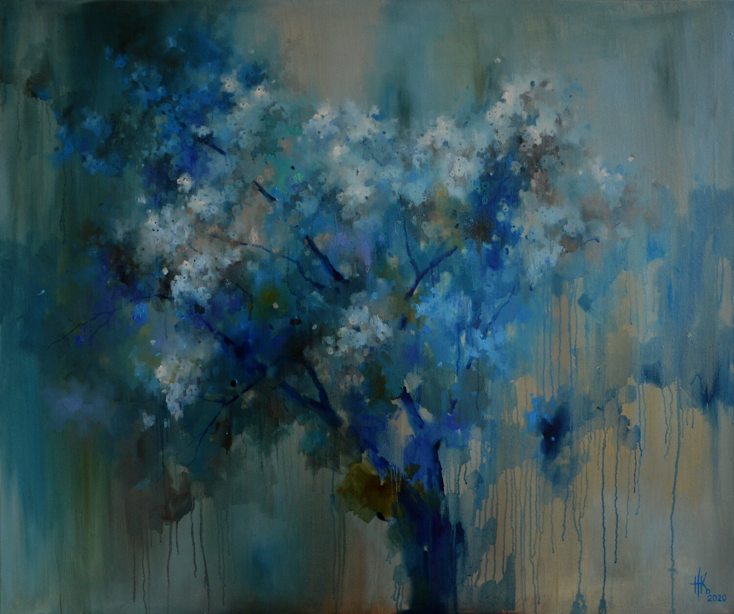 Blossoming. In Blue Zhanna Kondratenko