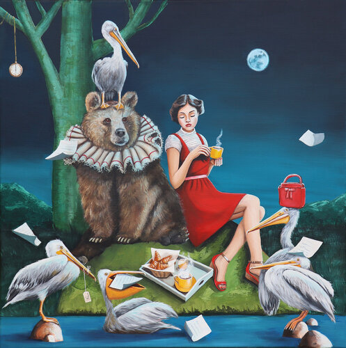 Sonate au clair de lune van Nathalie Roure, Schilderij te koop op Singulart