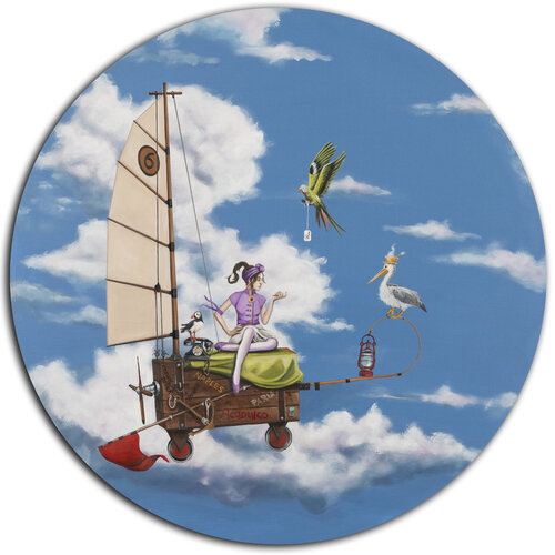 Serena la grande voyageuse van Nathalie Roure, Schilderij te koop op Singulart