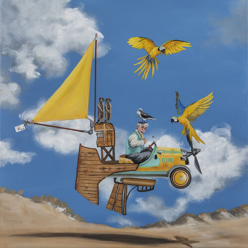 Antonin le malin (Machine Loufoque N° 16) van Nathalie Roure, Schilderij te koop op Singulart