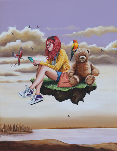 Rêverie N°2 van Nathalie Roure, Schilderij te koop op Singulart