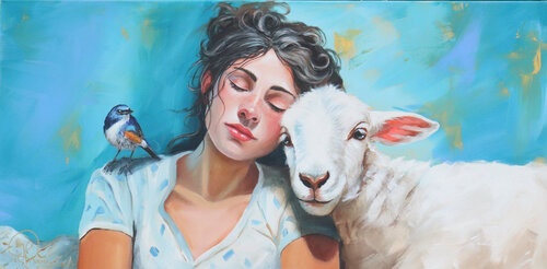 Plénitude d’un été doux van Nathalie Roure, Schilderij te koop op Singulart