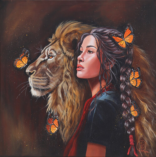 Au loin, la savane... van Nathalie Roure, Schilderij te koop op Singulart