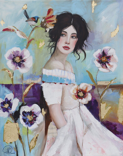 Violette by Nathalie Roure, 회화 for Sale on Singulart