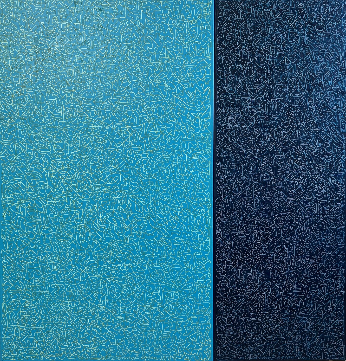 Together, diptych Denny Baggen