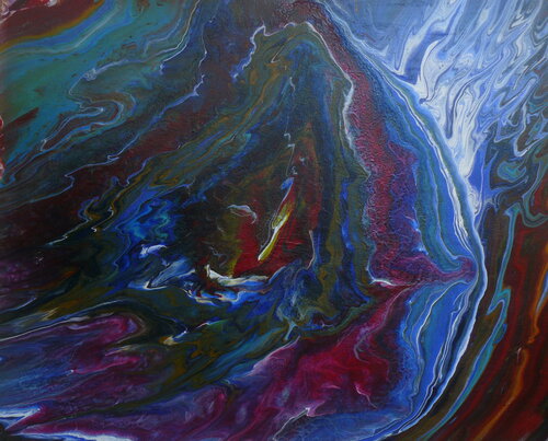 L'entrée d'une fosse océanique dans le Pacifique von Michel Thévenot, Malerei kaufen auf Singulart