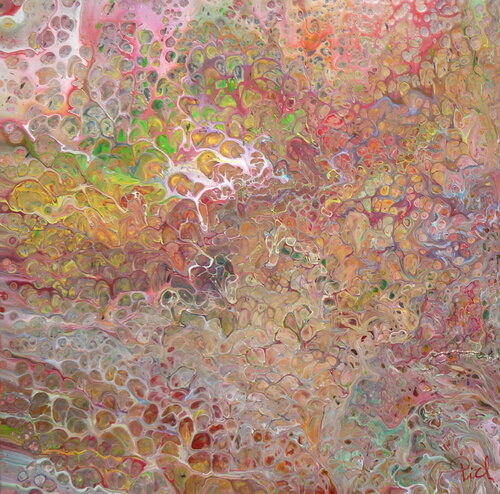 Pich's magic abstract  paint 122 van Michel Thévenot, Schilderij te koop op Singulart