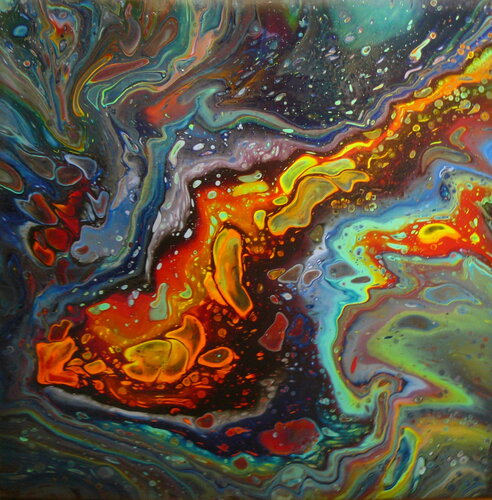 Pich's magic abstract  paint 100 Michel Thévenot