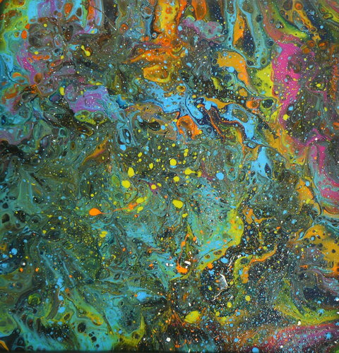 Pich's magic abstract  paint 103 von Michel Thévenot, Malerei kaufen auf Singulart