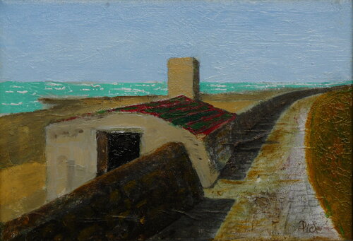 La guérite du Pas de Foirouze au Martray sur l'île de Ré van Michel Thévenot, Schilderij te koop op Singulart