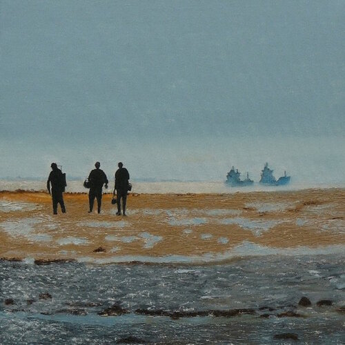 Retour de  pêche à pied de Michel Thévenot, Pintura a la venta en Singulart