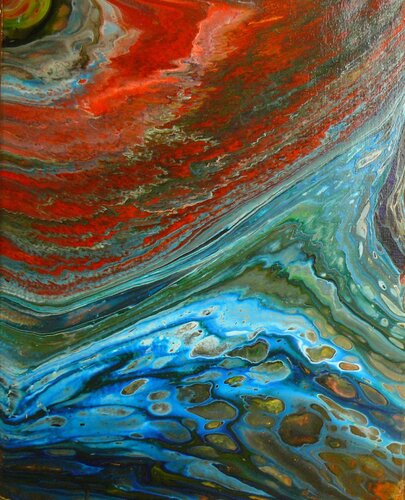 Coulée volcanique di Michel Thévenot, Pittura in vendita su Singulart