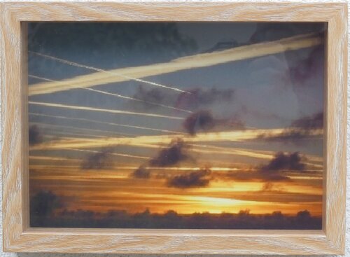 Impression Fine Art "Bouchon sur l'autoroute céleste au-dessus de Ré" par Michel Thévenot, Photographie en vente sur Singulart
