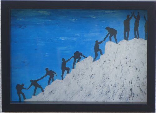 Impression Fine Art "Solidaire randonnée" by Michel Thévenot, Photography for Sale on Singulart
