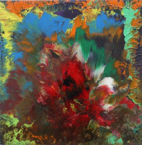 "Tumultes et joies de l'existence" - Pich's magic abstract paint # 168 di Michel Thévenot, Pittura in vendita su Singulart