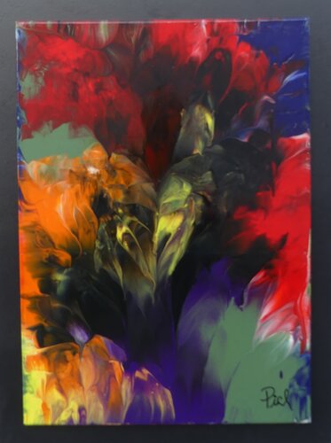 "La danse passionnée des ombres profondes" - tPich's magic abstract paint # 180 di Michel Thévenot, Pittura in vendita su Singulart