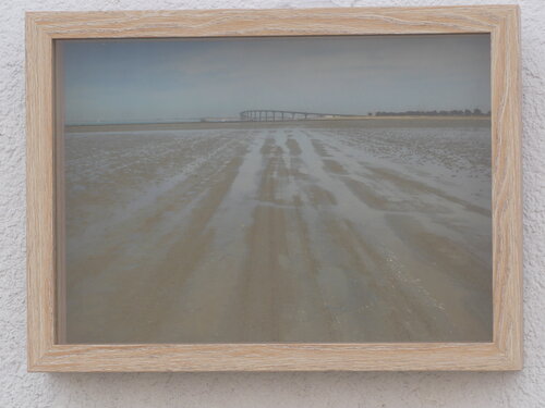 Impression Fine Art "La "prairie ostréicole" des éleveurs d'huitres du Pont de Ré" di Michel Thévenot, Fotografia in vendita su Singulart