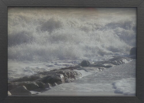 Impression Fine Art "Mer agitée après l'équinoxe printanier sur les côtes rétaises" di Michel Thévenot, Fotografia in vendita su Singulart