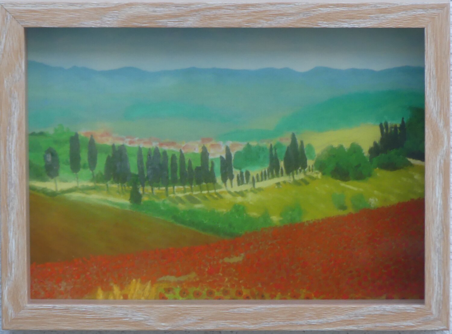 Impression Fine Art "Coquelicots en Toscane" Michel Thévenot