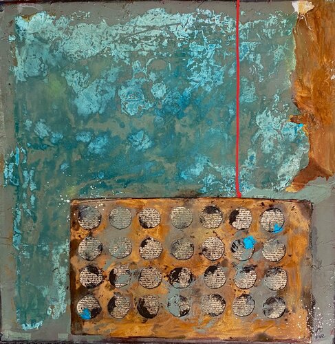 red line by Bärbel Ricklefs-Bahr, Painting for Sale on Singulart