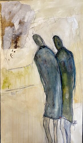 who are you par Bärbel Ricklefs-Bahr, Peinture en vente sur Singulart