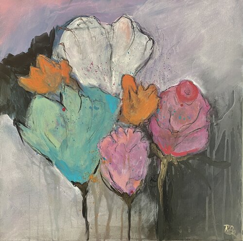 floral by Bärbel Ricklefs-Bahr, Painting for Sale on Singulart
