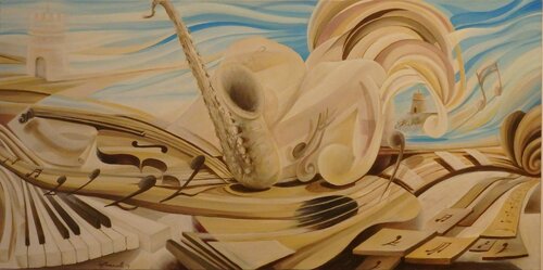 " Sinfonia tra i forti " di Giovanni Tomaselli, Pittura in vendita su Singulart