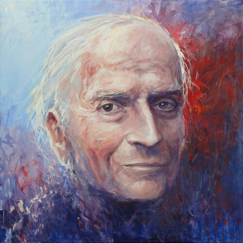 Portrait of Yehudi Menuhin van Mariusz Kaldowski, Schilderij te koop op Singulart