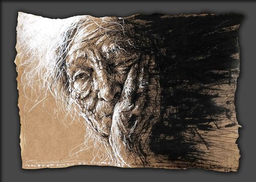 Traces of Human Existence #240 de Mariusz Kaldowski, Dibujo a la venta en Singulart