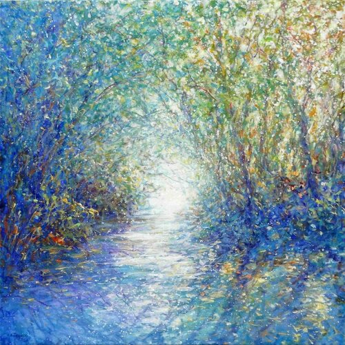 Forest Reflections by Mariusz Kaldowski, Painting for Sale on Singulart