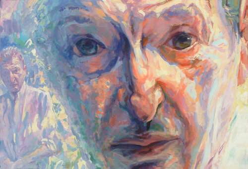 Portrait of Lucian Freud van Mariusz Kaldowski, Schilderij te koop op Singulart