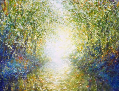 Path of Light di Mariusz Kaldowski, Pittura in vendita su Singulart