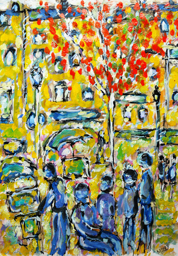 Sunny day by Jean Mirre, Work on Paper for Sale on Singulart