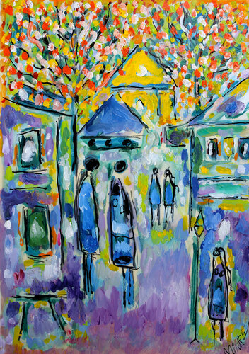 Beaming Paris par Jean Mirre, Œuvre sur papier en vente sur Singulart