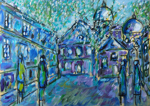 After midnight di Jean Mirre, Opera su carta in vendita su Singulart