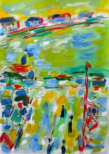 Abstract Marquet von Jean Mirre, Werk auf Papier kaufen auf Singulart