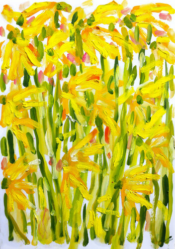 Le retour des jonquilles di Jean Mirre, Opera su carta in vendita su Singulart