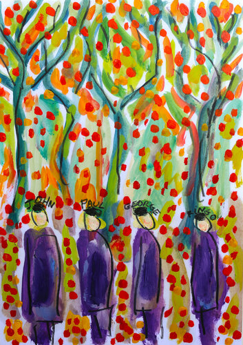 Strawberry Fields van Jean Mirre, Werk op papier te koop op Singulart