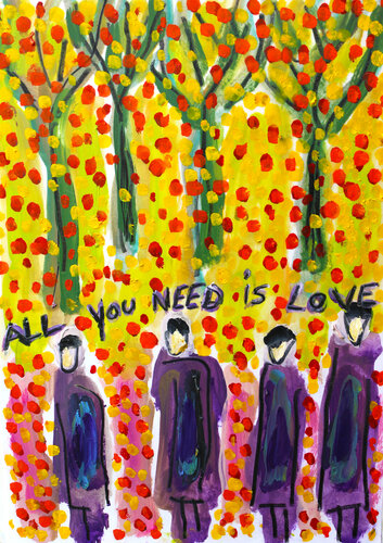 ALL YOU NEED IS LOVE di Jean Mirre, Opera su carta in vendita su Singulart