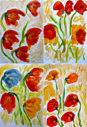 La vie mouvementée des fleurs van Jean Mirre, Werk op papier te koop op Singulart