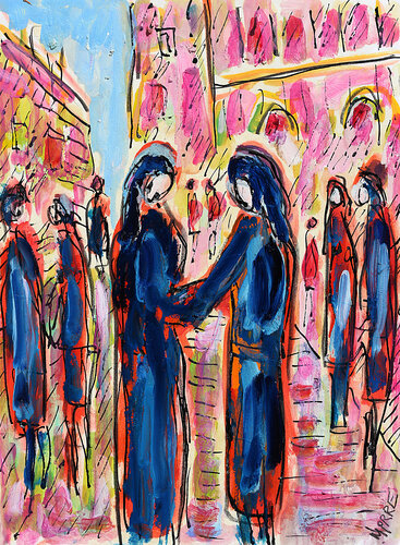 Village Ville by Jean Mirre, 絵画 for Sale on Singulart