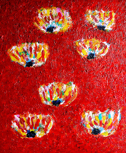 exL'espoir des fleurs van Jean Mirre, Schilderij te koop op Singulart