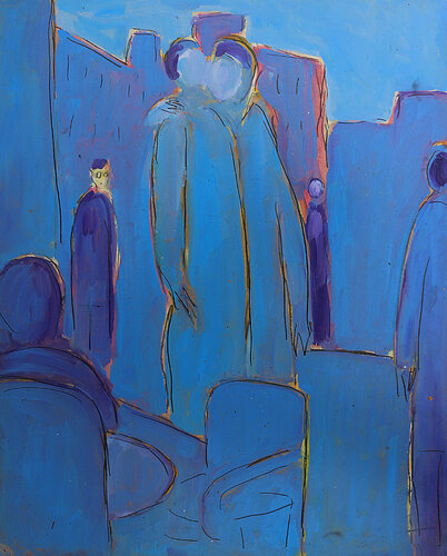 Le baiser de l'Hôtel de Ville (d'après Doisneau) van Jean Mirre, Werk op papier te koop op Singulart